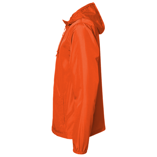 Team 365 Youth Zone Protect Lightweight Jacket, Sport Orange, Left Sleeve view