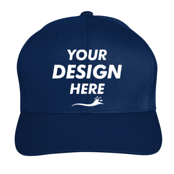 Team 365 Zone Performance Cap by Yupoong®, Sport Dark Navy, Front view, Mockup