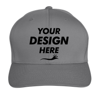 Team 365 Zone Performance Cap by Yupoong®, Sport Graphite, Front view, Mockup