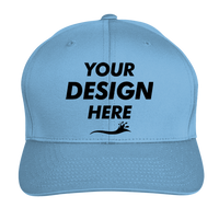 Team 365 Zone Performance Cap by Yupoong®, Sport Light Blue, Front view, Mockup