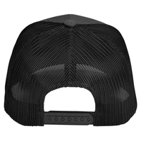 Team 365 Zone Sonic Heather Trucker Cap by Yupoong, Black Heather / Black, Back view
