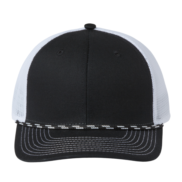 The Game Everyday Rope Trucker Cap, Black / White / White, Front view
