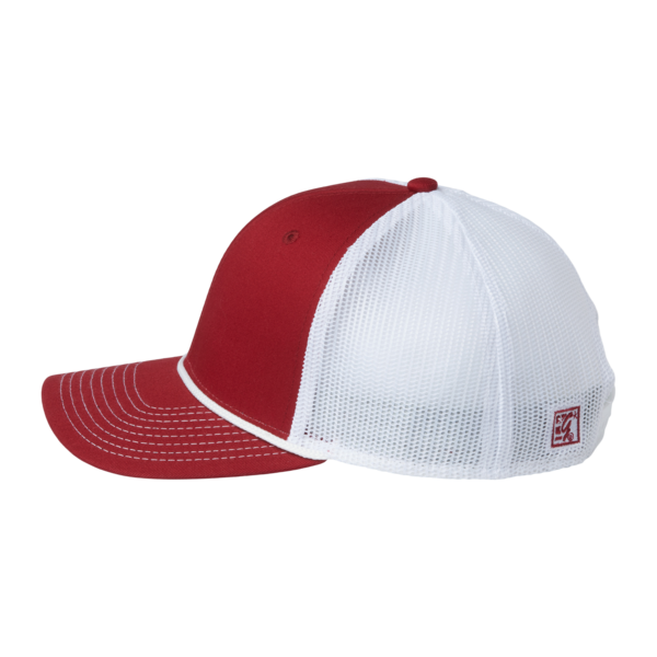 The Game Everyday Rope Trucker Cap, Cardinal / White / White, Left Side view
