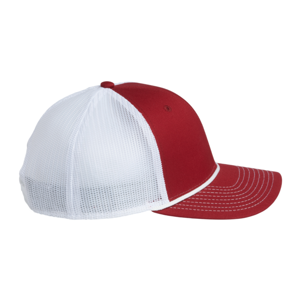 The Game Everyday Rope Trucker Cap, Cardinal / White / White, Right Side view