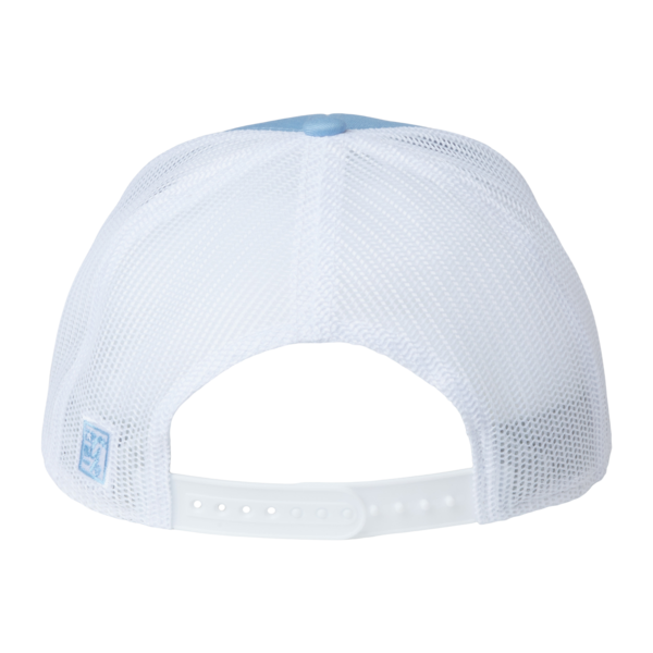 The Game Everyday Rope Trucker Cap, Columbia Blue / White / White, Back view