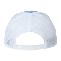The Game Everyday Rope Trucker Cap, Columbia Blue / White / White, Back view