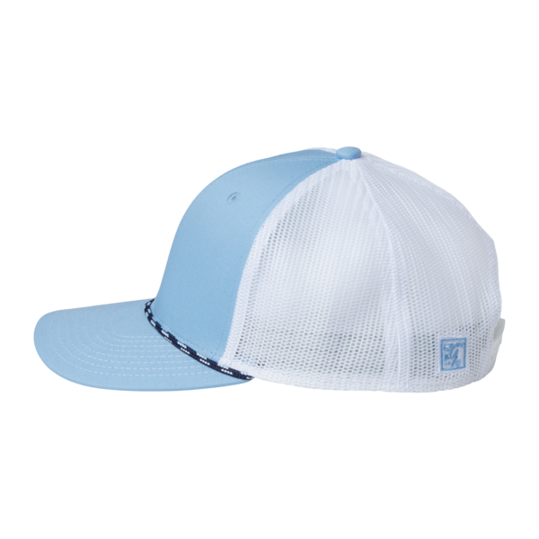 The Game Everyday Rope Trucker Cap, Columbia Blue / White / White, Left Side view