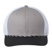 The Game Everyday Rope Trucker Cap, Light Grey / Black / Black, Front view
