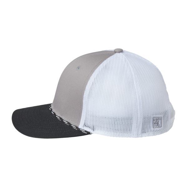 The Game Everyday Rope Trucker Cap, Light Grey / Black / Black, Left Side view