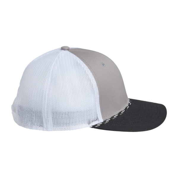 The Game Everyday Rope Trucker Cap, Light Grey / Black / Black, Right Side view