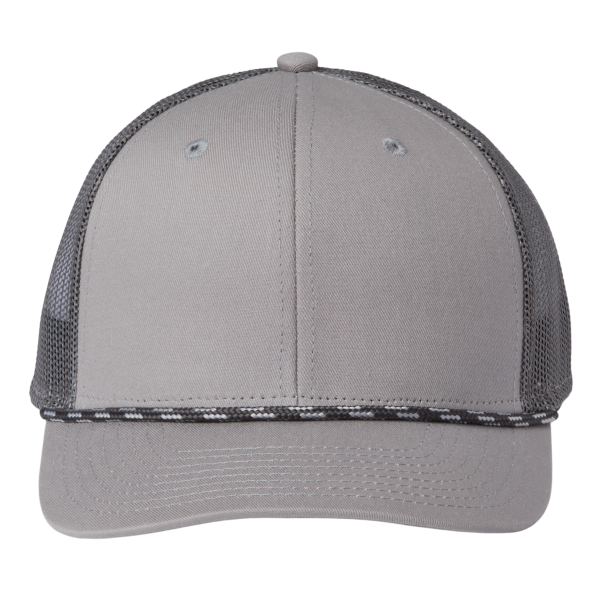 The Game Everyday Rope Trucker Cap, Light Grey / Charcoal / Charcoal, Front view