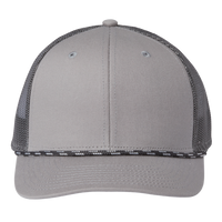 The Game Everyday Rope Trucker Cap, Light Grey / Charcoal / Charcoal, Front view