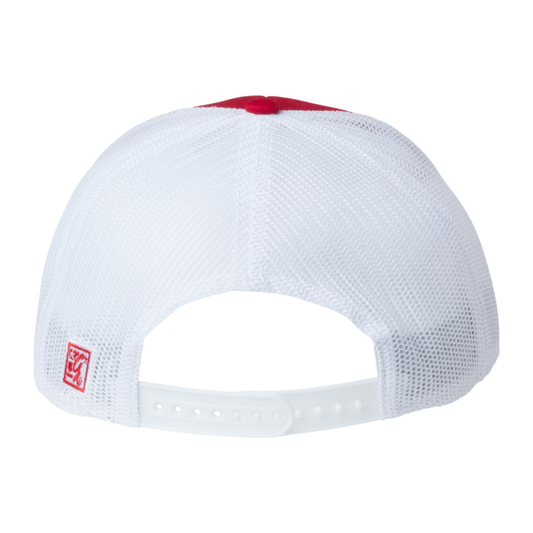 The Game Everyday Rope Trucker Cap, Red / White / White, Back view