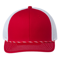 The Game Everyday Rope Trucker Cap, Red / White / White, Front view