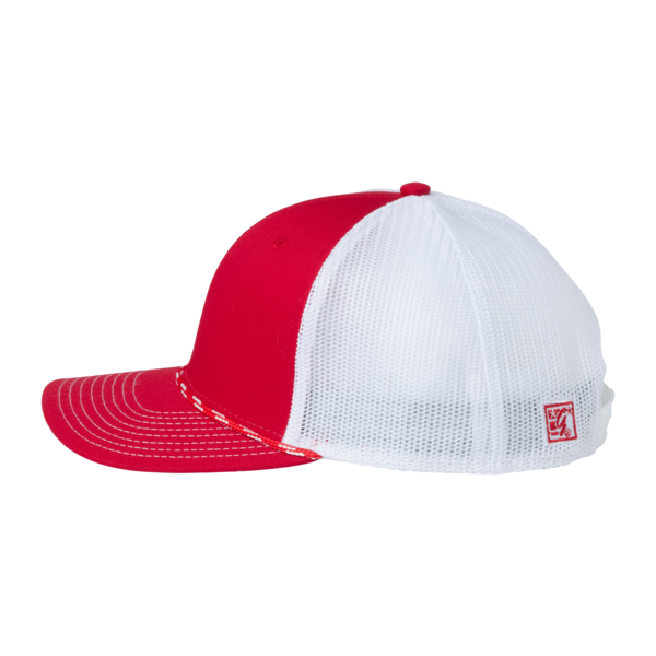 The Game Everyday Rope Trucker Cap, Red / White / White, Left Side view
