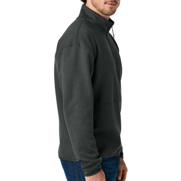 The North Face Double Knit 1/2 Zip Fleece, Asphalt Grey, Right Sleeve view