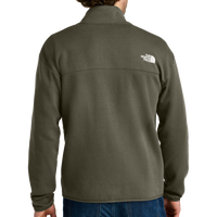 The North Face Double Knit 1/2 Zip Fleece, New Taupe Green, Back view