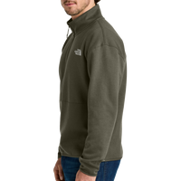 The North Face Double Knit 1/2 Zip Fleece, New Taupe Green, Left Sleeve view
