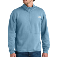 The North Face Double Knit 1/2 Zip Fleece, Steel Blue, Front view