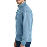 The North Face Double Knit 1/2 Zip Fleece, Steel Blue, Left Sleeve view