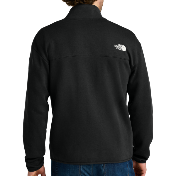 The North Face Double Knit 1/2 Zip Fleece, Tnf Black, Back view