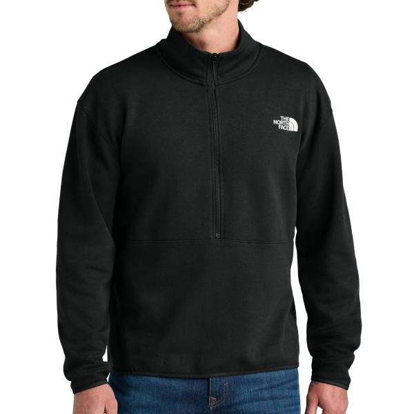 The North Face Double Knit 1/2 Zip Fleece, Tnf Black, Front view