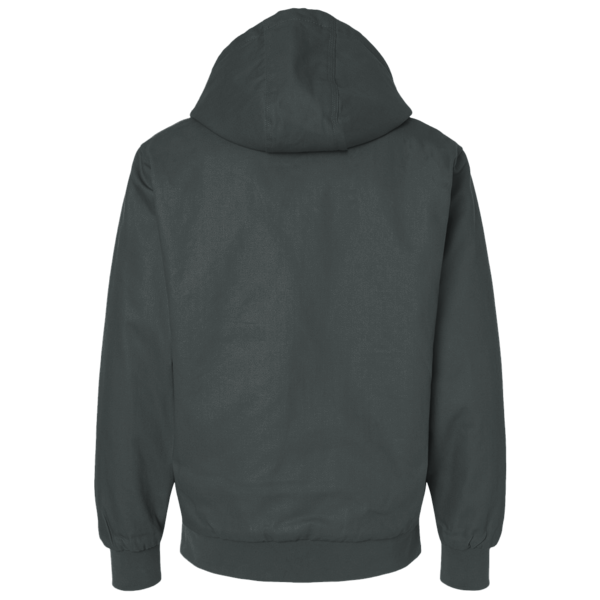 The North Face Double Knit Full Zip Hoodie, Asphalt Grey / Asphalt Grey, Back view