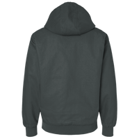 The North Face Double Knit Full Zip Hoodie, Asphalt Grey / Asphalt Grey, Back view