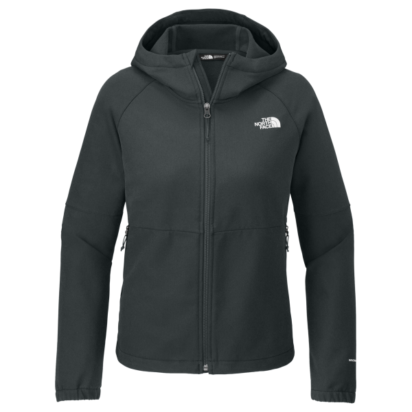 The North Face Double Knit Full Zip Hoodie, Asphalt Grey / Asphalt Grey, Front view