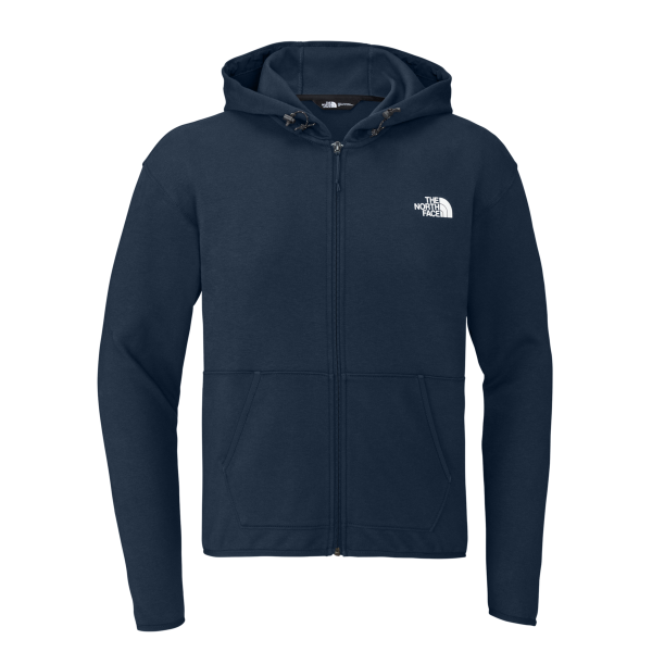 The North Face Double Knit Full Zip Hoodie, Summit Navy / Summit Navy, Front view