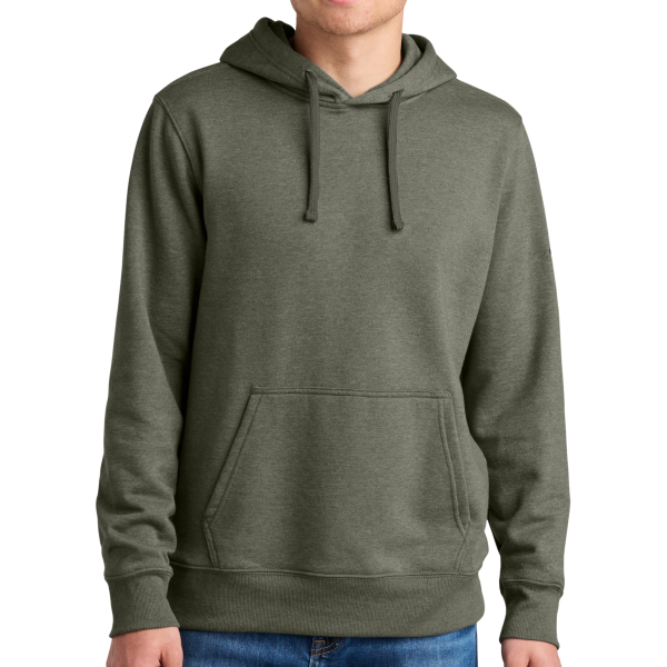 The North Face Sleeve Logo Pullover Hoodie, New Taupe Green Heather, Front view