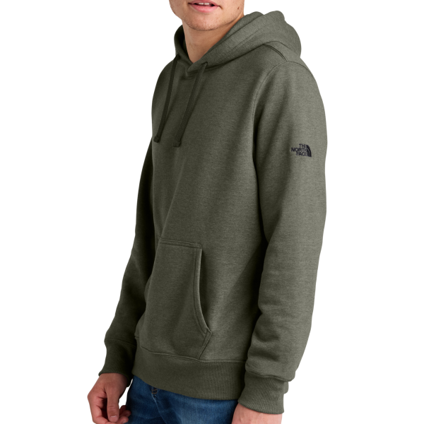 The North Face Sleeve Logo Pullover Hoodie, New Taupe Green Heather, Left Sleeve view