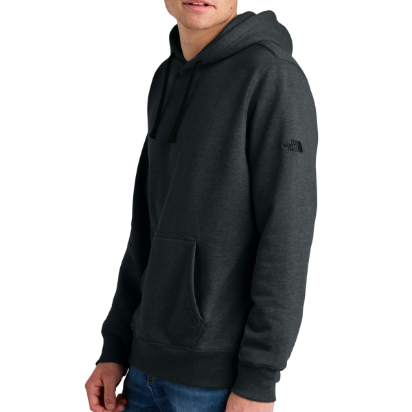 The North Face Sleeve Logo Pullover Hoodie, Tnf Black Heather, Left Sleeve view