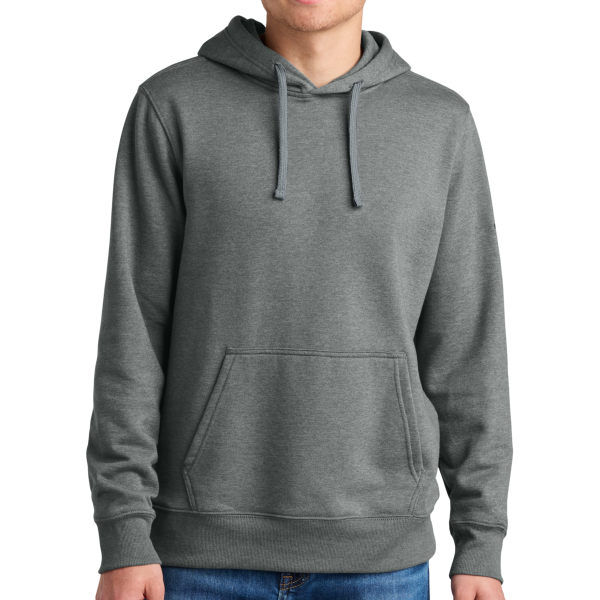The North Face Sleeve Logo Pullover Hoodie, Tnf Medium Grey Heather, Front view