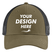 The North Face Ultimate Trucker Cap, Burnt Olive Green / Asphalt Grey, Front view, Mockup