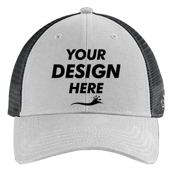 The North Face Ultimate Trucker Cap, Vintage White / Asphalt Grey, Front view, Mockup