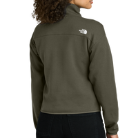 The North Face Women's Double Knit 1/2 Zip Fleece, New Taupe Green, Back view