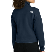 The North Face Women's Double Knit 1/2 Zip Fleece, Summit Navy, Back view