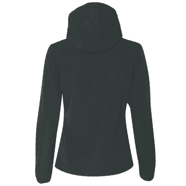 The North Face Women's Double Knit Full Zip Hoodie, Asphalt Grey / Asphalt Grey, Back view