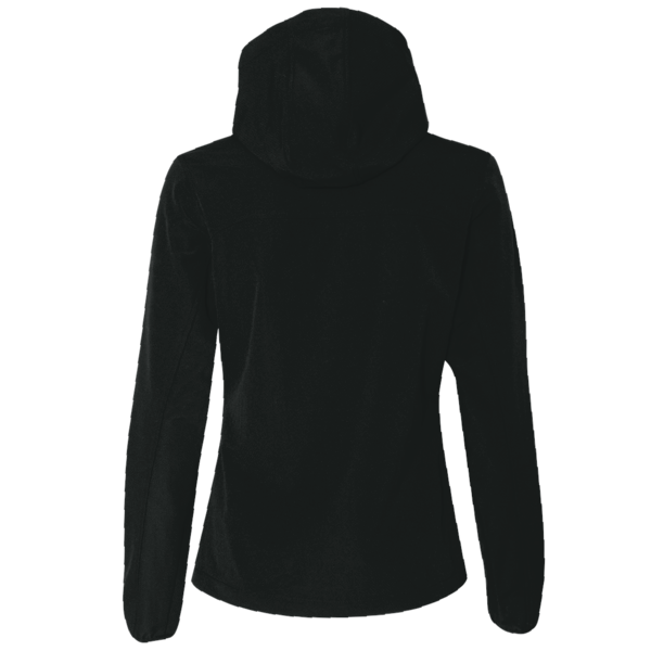 The North Face Women's Double Knit Full Zip Hoodie, Tnf Black / Tnf Black, Back view