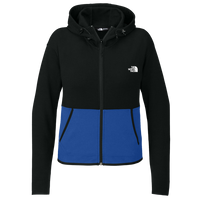 The North Face Women's Double Knit Full Zip Hoodie, Tnf Blue / Tnf Black, Front view
