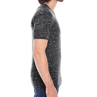 Threadfast Apparel Men's Blizzard Jersey T-Shirt, Black Blizzard, Right Sleeve view