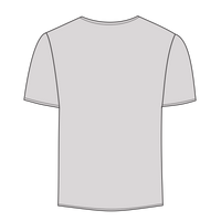 Threadfast Apparel Men's Blizzard Jersey T-Shirt, Silver Blizzard, Back view