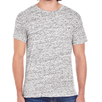 Threadfast Apparel Men's Blizzard Jersey T-Shirt, Silver Blizzard, Front view