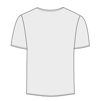 Threadfast Apparel Men's Blizzard Jersey T-Shirt, White Blizzard, Back view