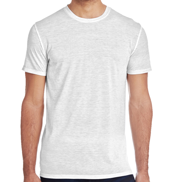 Threadfast Apparel Men's Blizzard Jersey T-Shirt, White Blizzard, Front view