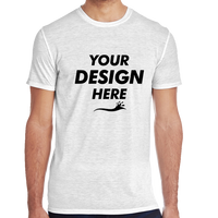 Threadfast Apparel Men's Blizzard Jersey T-Shirt, White Blizzard, Front view, Mockup