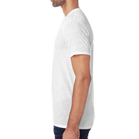 Threadfast Apparel Men's Blizzard Jersey T-Shirt, White Blizzard, Left Sleeve view