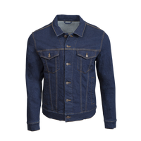 Threadfast Apparel Unisex Denim Jacket, Classic Denim, Front view