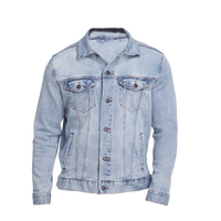 Threadfast Apparel Unisex Denim Jacket, Light Denim, Front view